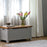 St.Ives French Grey & Oak Blanket Box - The Furniture Mega Store 