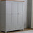 St.Ives French Grey & Oak 3 Door 2 Drawer Triple Wardrobe - The Furniture Mega Store 