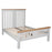 St.Ives French Grey & Oak Double Bedstead - The Furniture Mega Store 