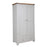 St.Ives French Grey & Oak 2 Door 2 Drawer Wardrobe - The Furniture Mega Store 