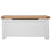 St.Ives French Grey & Oak Blanket Box - The Furniture Mega Store 