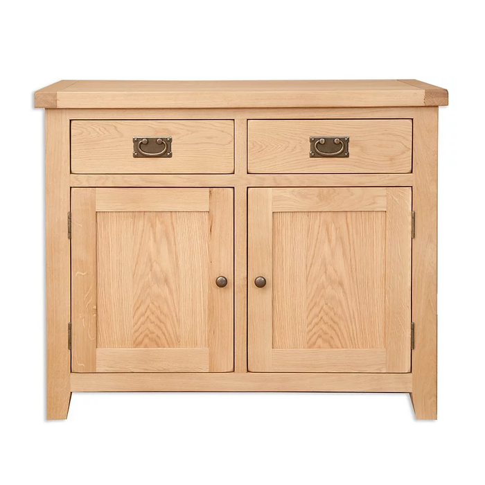 Wiltshire Natural Oak 2 Door 2 Drawer Medium Sideboard - The Furniture Mega Store 