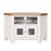 St.Ives White Painted & Oak Glazed Corner TV Cabinet - The Furniture Mega Store 