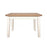 St.Ives White Painted & Oak 90 X 90 Square Dining Table - The Furniture Mega Store 