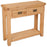 Wiltshire Natural Oak 2 Drawer Console Table - The Furniture Mega Store 