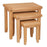 Wiltshire Natural Oak Nest Of 3 Tables - The Furniture Mega Store 