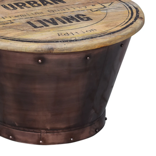 Urban Copper Base Storage Trunk Coffee Table - The Furniture Mega Store