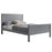 Tito High Foot End 4"6 Double Bed - Light Grey - The Furniture Mega Store 