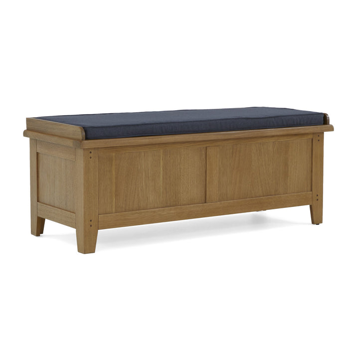 Barnham Oak Storage Bench - The Furniture Mega Store 