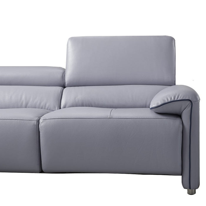 Brooklyn Italian Leather Power Recliner Corner Chaise End Sofa - Various Options - The Furniture Mega Store 