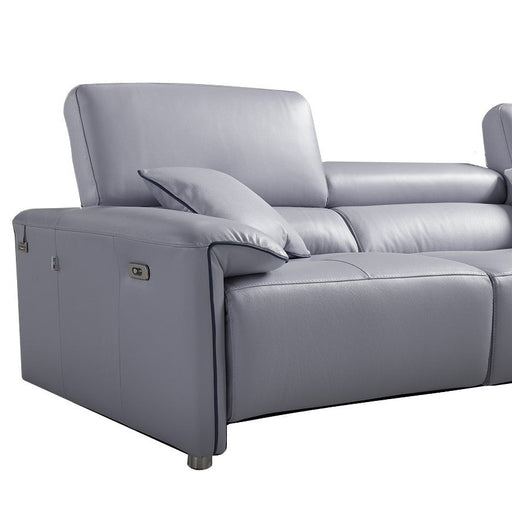 Brooklyn Italian Leather Power Recliner Corner Chaise End Sofa - Various Options - The Furniture Mega Store 