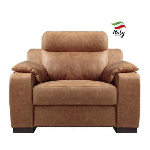 Ethos Italian Leather Armchair - The Furniture Mega Store 