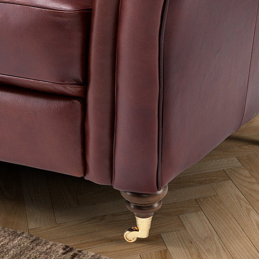 Knightsbridge Italian Leather Sofa Collection - Choice Of Sizes & Leathers - The Furniture Mega Store 