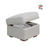 Italian Leather Storage Footstool - Choice Of Leathers - The Furniture Mega Store 