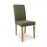 Finsbury Sage Green Linen Dining Chairs - Sold In Pairs - The Furniture Mega Store 