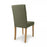 Finsbury Sage Green Linen Dining Chairs - Sold In Pairs - The Furniture Mega Store 
