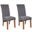 Perth Grey Fabric Dining Chair (Sold in Pairs) - The Furniture Mega Store 
