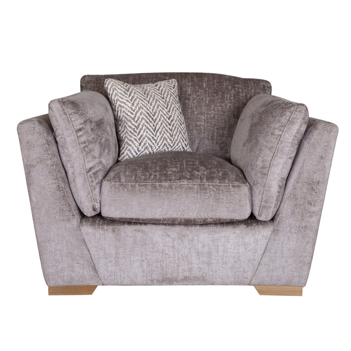 Phoenix Fabric Armchair  - Choice Of Fabrics & Feet - The Furniture Mega Store 