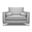 Alena 3 Seater Sofa + Love Chair + Round Footstool Set - Choice Of Colours - The Furniture Mega Store 