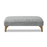 Ren Fabric Footstool - Choice Of Fabrics & Feet - The Furniture Mega Store 