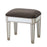 Rosa Mirrored Dressing Table Stool - The Furniture Mega Store 