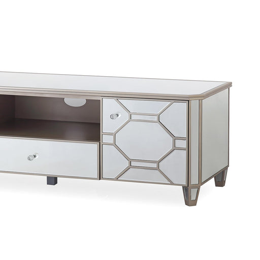 Rosa Geometric Mirrored TV Cabinet - 160cm - The Furniture Mega Store 