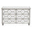 Geometric Mirrored 6 Drawer Dressing Chest - Out Of Stock ETA 9/11/2023 - The Furniture Mega Store 
