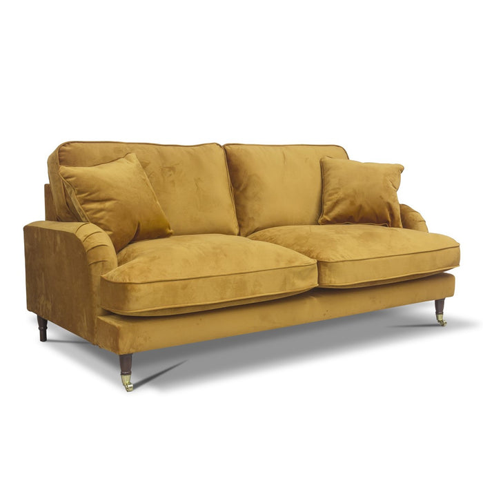 Rupert Velvet Sofa & Chair Collection - Choice Of Sizes & Colours - The Furniture Mega Store 