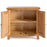 Sailsbury Solid Oak 2 Door Mini Hall Cupboard - 80cm - The Furniture Mega Store 