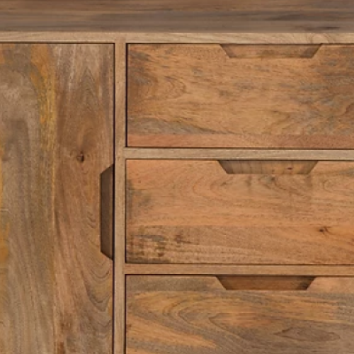 Janeiro Mango Wood Large Sideboard - The Furniture Mega Store 