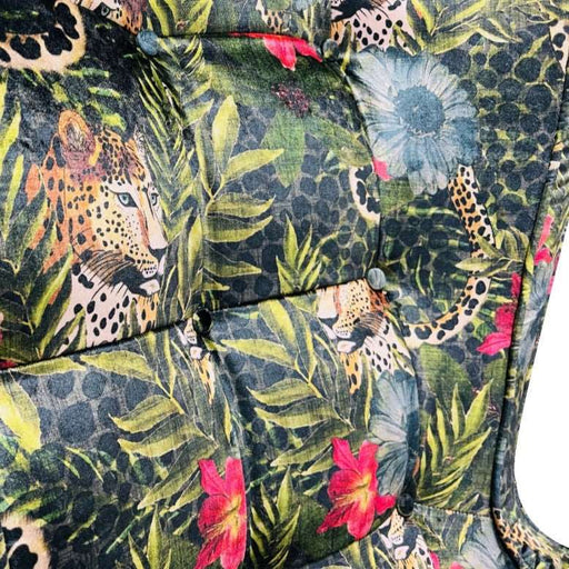 Sabour Jewel Fabric Throne Winged Accent Chair - Choice Of Legs - The Furniture Mega Store