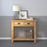 Sailsbury Solid Oak 2 Drawer Console Table - The Furniture Mega Store 