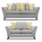 Keswick 3 Seater & 2 Seater Sofa Set - Choice Of Pillow Or Standard Back - The Furniture Mega Store 