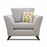 Keswick Fabric Armchair & Love Chair Collection - The Furniture Mega Store 