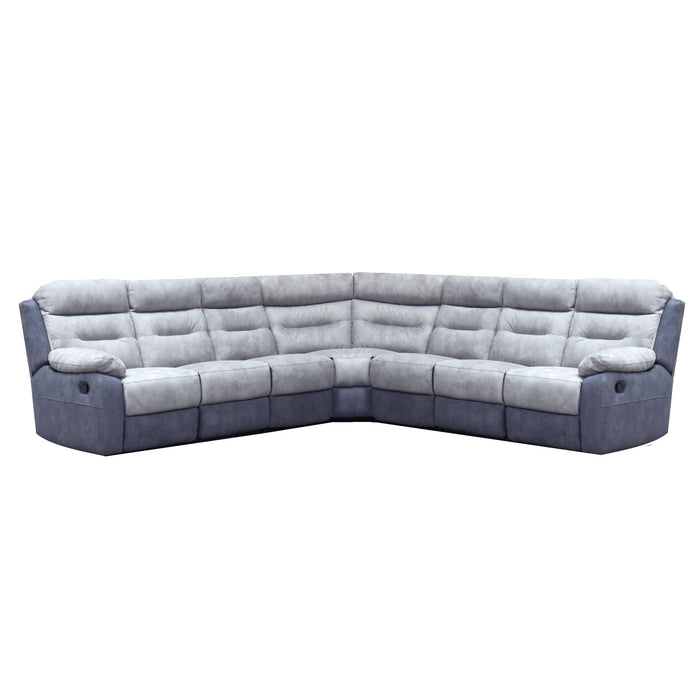 Dillon Smoke Grey Modular Fabric Recliner Sofa Collection - Various Options - The Furniture Mega Store 