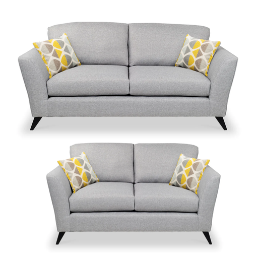 Keswick 3 Seater & 2 Seater Sofa Set - Choice Of Pillow Or Standard Back - The Furniture Mega Store 