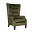 Throne Winged Accent Chair - Sublime Olive - Choice Of Legs - The Furniture Mega Store 