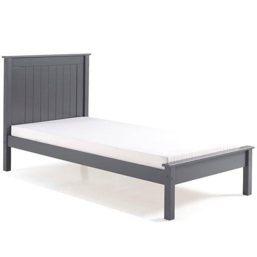 Tito Bedstead 3ft Single Bed - Dark Grey - The Furniture Mega Store 