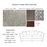Pandora Fabric Sofa Collection - Choice Of Pillow or Classic Back, Sizes, Fabrics & Feet - The Furniture Mega Store 