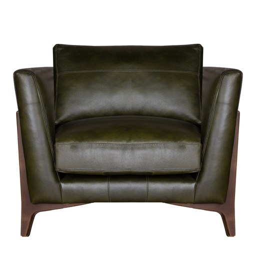 Ren Leather Collection Armchair - Choice Of Leathers & Feet - The Furniture Mega Store 
