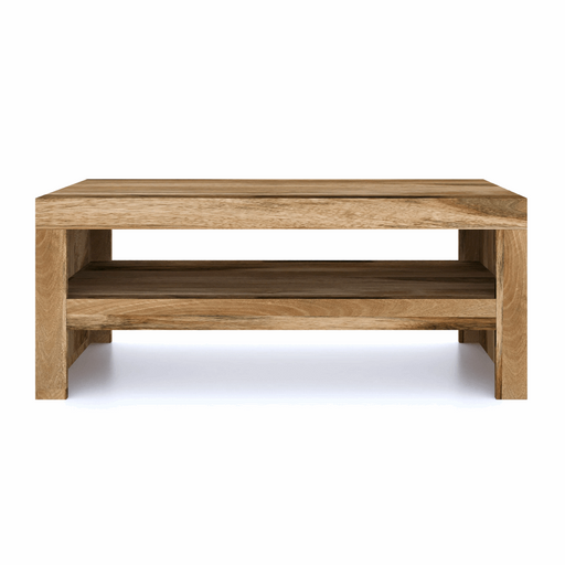 Cuban Mango Wood Coffee Table TV Unit - 110cm - The Furniture Mega Store 