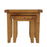 Torino Country Solid Oak Nest Of 2 Tables - The Furniture Mega Store 