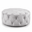 Alexa Plush Velvet Round Tufted Ottoman Footstool - The Furniture Mega Store 