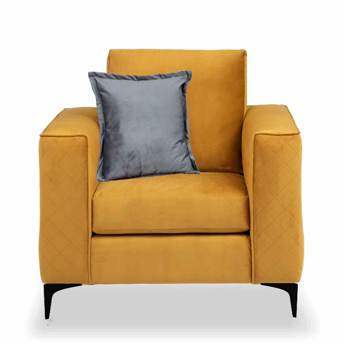 Darcy Velvet Armchair - Choice Of Colours - The Furniture Mega Store 