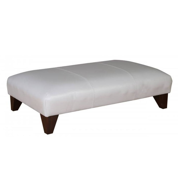Austin Leather Banquette Footstool - The Furniture Mega Store 