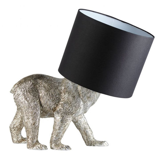 Vintage Silver Wild Bear Table Lamp - The Furniture Mega Store 