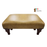 Vintage Leather Small Banquet Footstool - Choice Of Leather & Leg Finishes - The Furniture Mega Store 