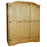 Corona 3 Door Wardrobe in Distressed Waxed Pine - The Furniture Mega Store 