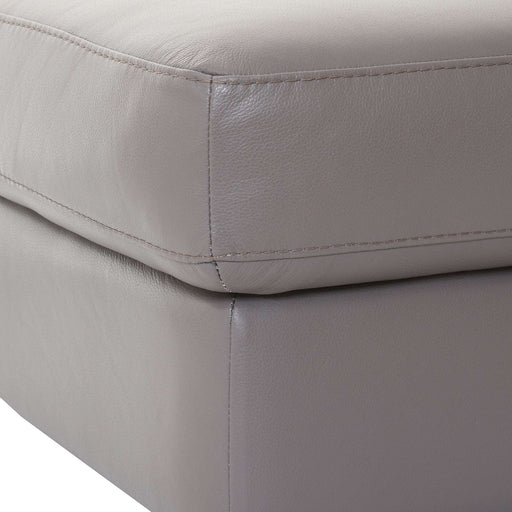 Argenta Italian Leather Footstool - The Furniture Mega Store 