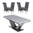 Ariel 1.8 Marble Dining Table & Sofia Velvet Lion Knocker Dining Chairs - Set - The Furniture Mega Store 